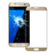 Pour Galaxy S7 Edge / G935 Lentille en verre extérieure de l'écran avant (or)